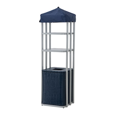 Sunjoy Pickford Pool Towel Valet Tower Navy A804001911