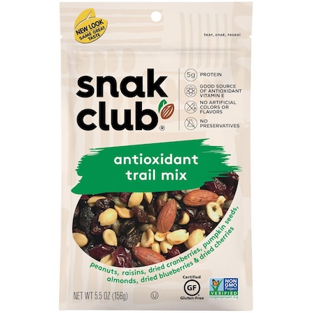Snak Club Antioxidant Trail Mix 5.5 oz Bagged 1721441