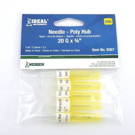 Neogen Hub Needle, 20 ga, 3/4 in L 9367