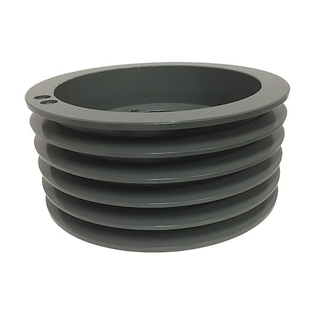Zoro Select V-Belt Pulley, Cast Iron, 7.75 in OD 5B74SF