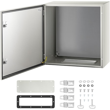 Vevor Steel Electrical Box Electrical Enclosure Box 24x24x12" Carbon Steel IP65 ST6 630