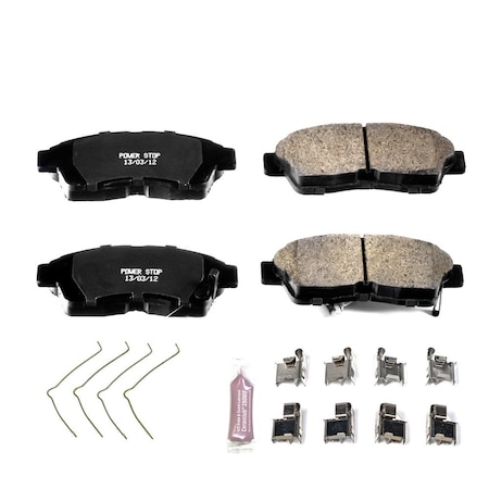 Powerstop Z23 Evolution Sport Carbon Fiber-Ceramic Brake Pads with Hardware Z23-562