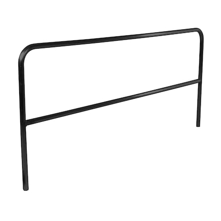 Vestil Aluminum Pipe Safety Railing 96 In. Length Black ADKR-8-BK
