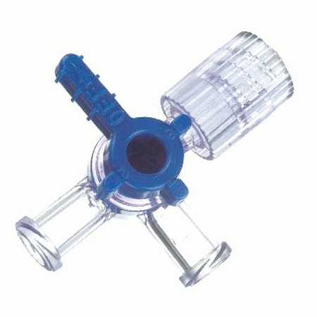 Jorgensen Laboratories Braun 4-Way Stopcock, w/ Leur Lock J0462B
