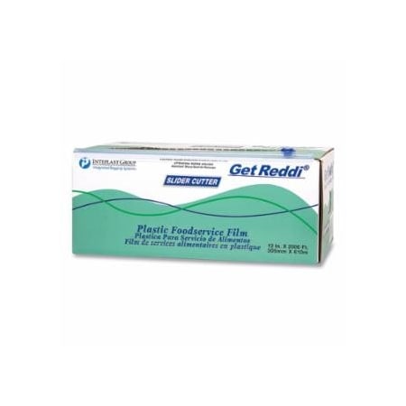 Get Reddi Slide Cutter PVC Food Wrap, 12 in W x 2000 ft L 879-FSL1202