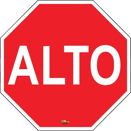 Mighty Line Floor Sign, 24 in H StopAlto24