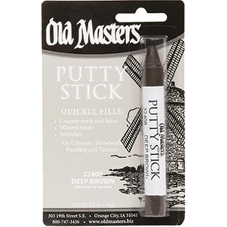 Old Masters 32406 Deep Brown Putty Stick 86348324060