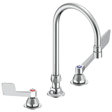 Delta Commercial 27C1 / 27C2 Two Handle Sink Faucet In Chrome 27C2935