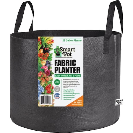 Smart Pot 20 Gal. Black Fabric Melon Grow Bag 21020