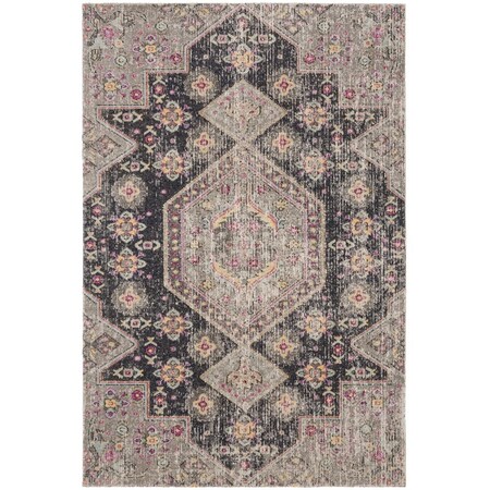 Safavieh 9 x 12 ft. Montage Traditional Large Rectangular Area RugBlack & Multicolor MTG365Z-9