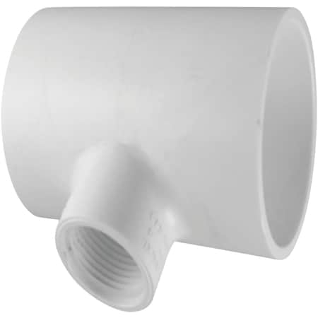 Charlotte Pipe And Foundry 1'' Solvent Weld x 3/4'' FIP Schedule 40 PVC Tee PVC 02401 3300HA