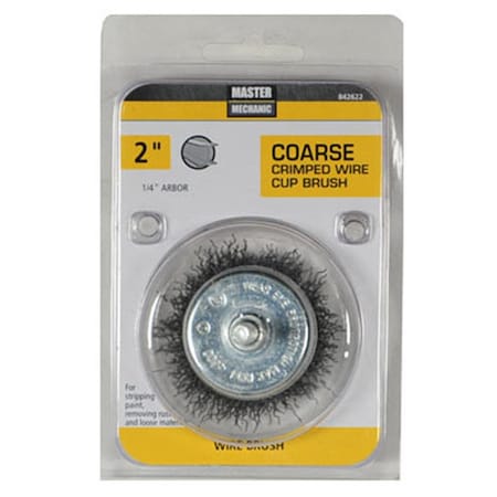 Disston 2 in. Master Mechanic Coarse Utility Crimped Wire Cup Brush 842622