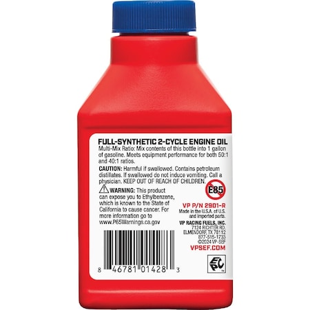 Vp Racing Fuels 2.6 Oz. 2 Cycle Oil 2901