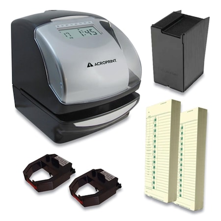 Acroprint ES900 Time Clock Bundle - Black & Silver TRB950
