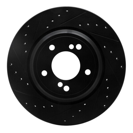 Dynamic Friction Co DFC Brake Rotor - Drilled and Slotted - Black 633-31050L