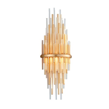 Corbett Lighting Theory 1 Light Wall Sconce 8 In. Stainless Steel 238-12-GL/SS
