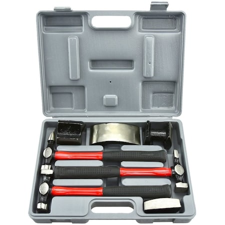 Neiko Heavy Duty Auto Body Hammer and Dolly Kit, 7 Piece 20709A