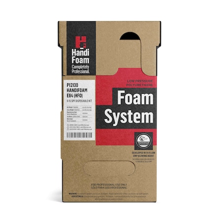Handi-Foam Spray Foam Sealant Kit, Straw Application Method 4 lb, Two Cylinders, Cream, 0.04375 Expansion Ratio P12130G