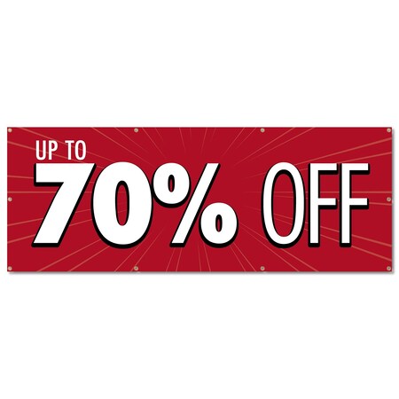 Signmission 70% Off, 36 Inch, Banner B-96-30337