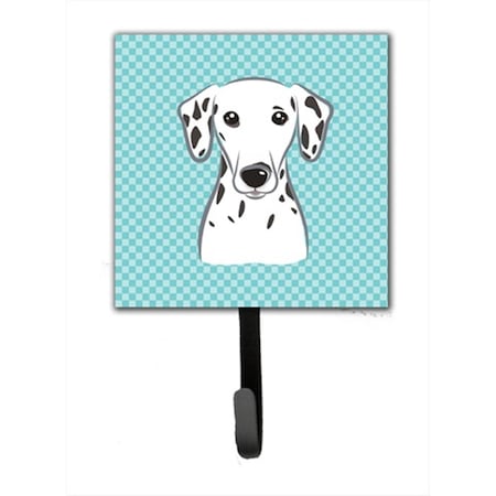 Carolines Treasures Checkerboard Blue Dalmatian Leash Or Key Holder BB1148SH4