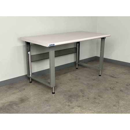 Stackbin Workbench, Mobile, Electric, Lift, Adj. C4836-2500-E-GY