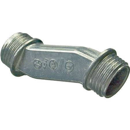 Halex 0 Offset Nipple, Zinc 4020