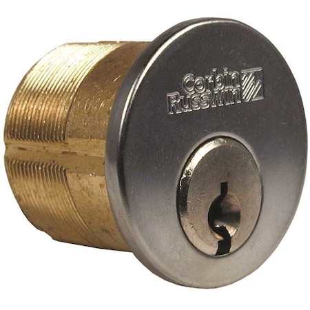 Corbin Russwin 1 1/8 in. MORTISE CYLINDER 981 in.0 in. BITTED 626 Dull Chrome 1000-118-A01-6-981 626