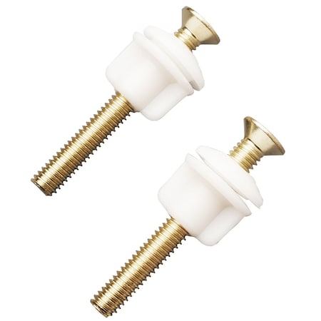 Do It Best 3/8x2-1/2 Polished Brass Toilet Seat Hinge Bolt DIB835-00