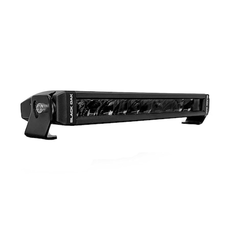 Black Oak Led Black Oak Single Row Slim 10" 150W Dual Color LED Light Bar - White and Yellow - Combo Beam 10C-AW