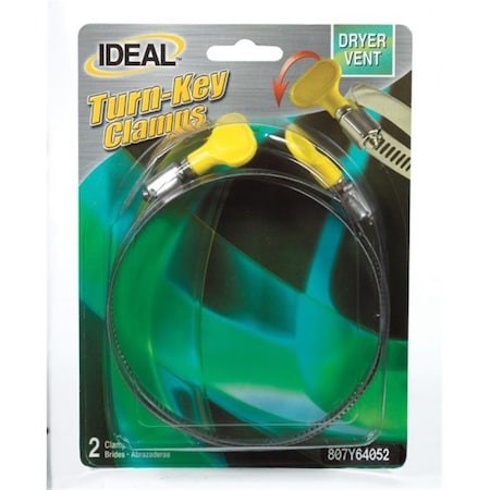 Ideal 807Y64052 Turn Key Hose Clamp, Size 64 - Pack of 10, 10PK 4238341