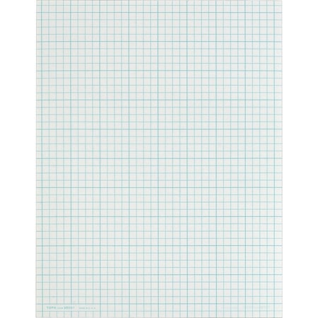 Tops Business Forms TOPS, CROSS SECTION PADS, 4 SQ/IN QUADRILLE RULE, 8.5 X 11, WHITE, 50PK 35041