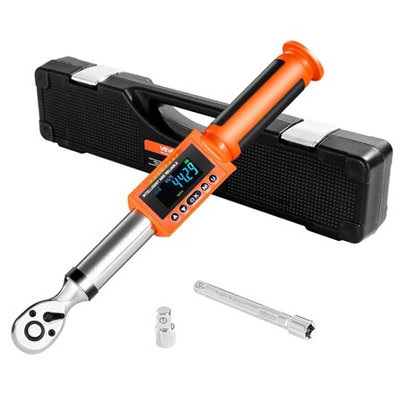 Vevor 3/8 Inch Digital Torque Wrench 4.94-99.57 lbf-ft 72-Tooth with LED Display SX11100