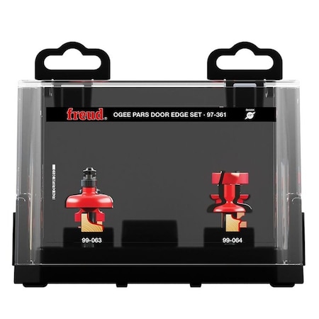 Freud 3 Piece Premier Adjustable Ogee Door Edge Router Bit Set 97-361