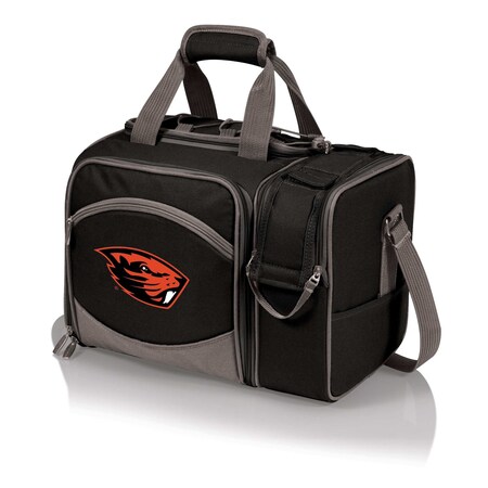 Picnic Time Family Of Brands NCAA Oregon State Beavers Malibu Cooler Picnic BasketBlack with Gray Accents 508-23-175-484-0