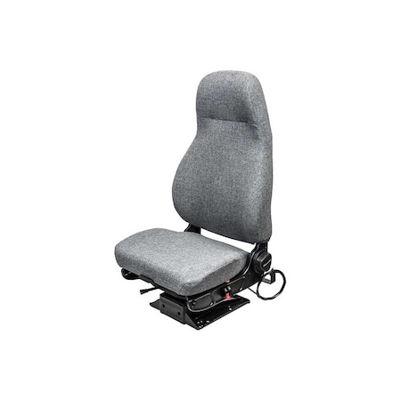 Uni Pro 2011 Ensign Lo Semi Truck Seat, High-Back, Gray Mordura Fabric 8517