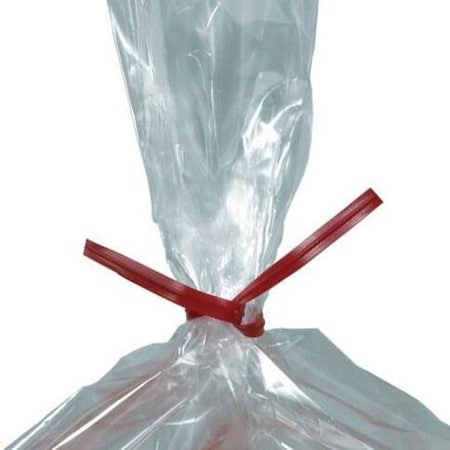 Box Packaging Plastic Twist Ties 6L x 5/32W Red 2000/Pack PLT6R