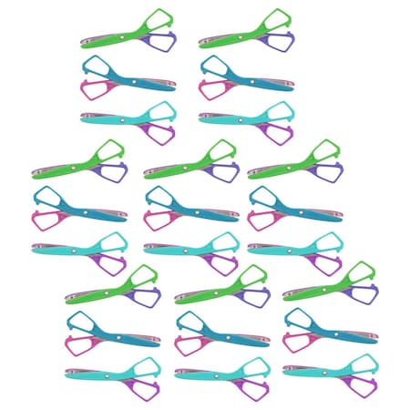 Westcott Economy Plastic Safety Scissors, 5-1/2" Blunt, Assorted Colors (No Color Choice), 24PK 10545