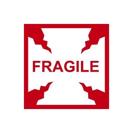 Accuform SHIPPING LABEL FRAGILE 4 in x 4 in UNIT OF MSL226