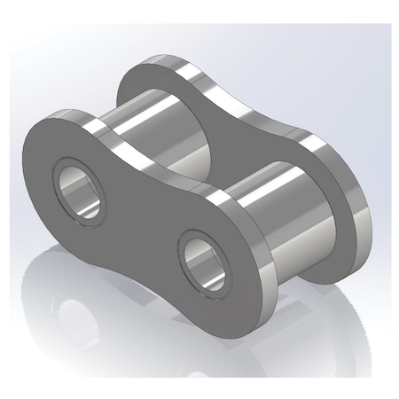 Senqcia Inspire Series SBR 100HRL Heavy Series Single Strand Riv Link, 100H chain, 1.25P, 1.81 OAW, 3/8 Pin S-100HRL