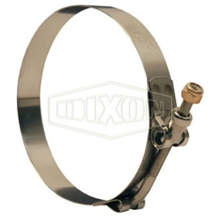 Dixon STBC Long T-Bolt Clamp, 6.3 to 6.87 in Nominal, 0.025 in Thick, 300 SS, Domestic STBC675L