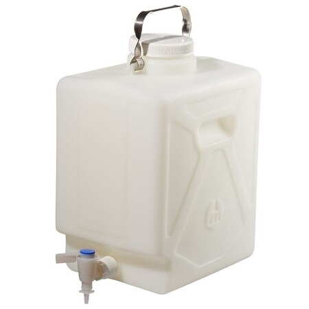 Nalgene Carboy, HDPE, 381 mm H, White DS2327-0050