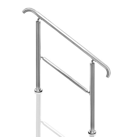 Green Arrow Equipment STP214121H Step Above Handrail, Silver GR2605864