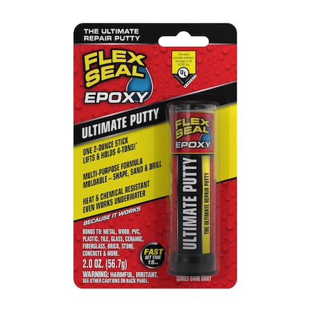 Flex Seal Flex Seal Epoxy Ultra Strength Epoxy Gray Epoxy Stick 2 oz EFSGRYR15P
