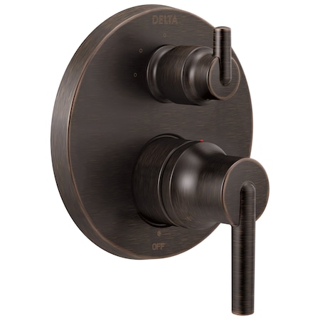 Delta Trinsic Contemporary Two Handle Monitor 14 Series Valve Trim with 3-Setting Integrated Diverter T24859-RB