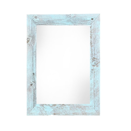 Homeroots 12" x 24" Blue Solid Wood Hanging Picture Frame 386510