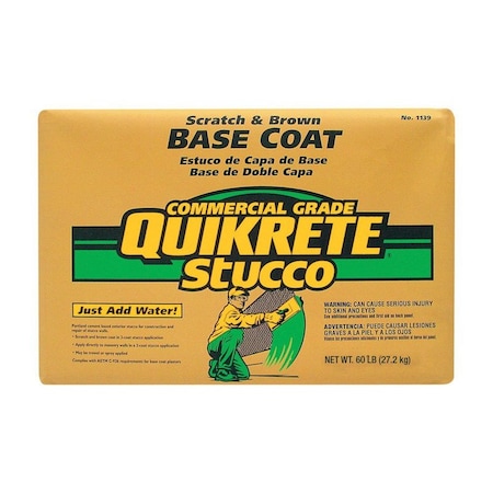 Quikrete 60 lb Indoor and Outdoor Stucco Base Coat 1139-60