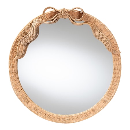 Bali & Pari Creusa Natural Rattan Accent Mirror 267-14606-ZORO