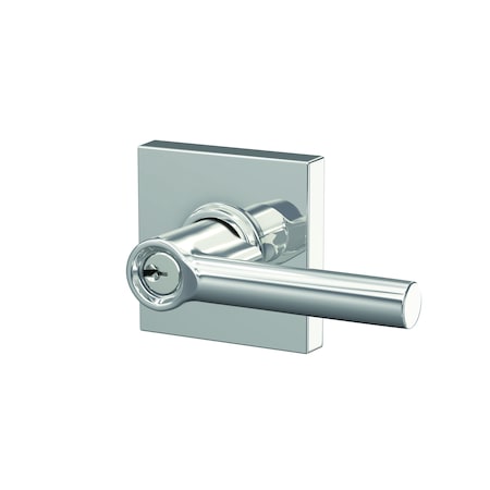 Schlage Residential Schlage Custom Broadway Lever with Collins Rose Keyed Entry Lock C Keyway with 16211 Latch and F51ABRW625COL