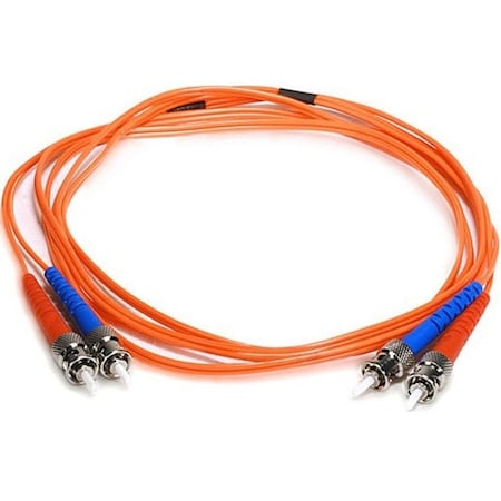 Monoprice Fiber Optic Patch Cord, ST/ST, 2m, Multi 2602