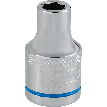 Channellock 1/2'' Drive 8 mm 6-Point Shallow Metric Socket 302790